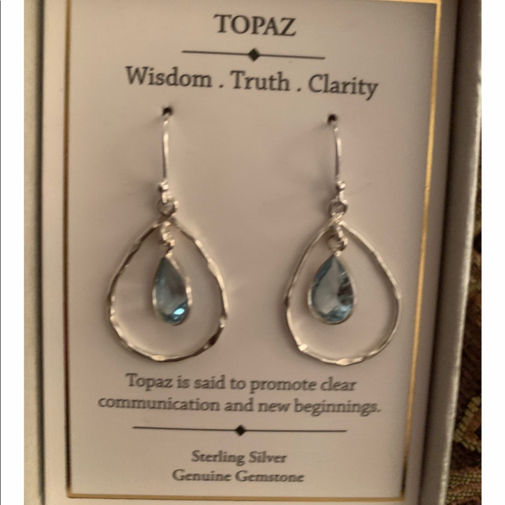 Topaz earrings